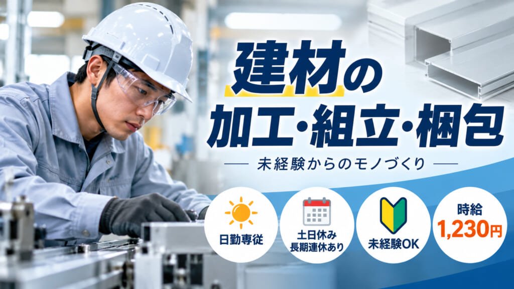 【未経験OK！】日勤×土日休みの職場！